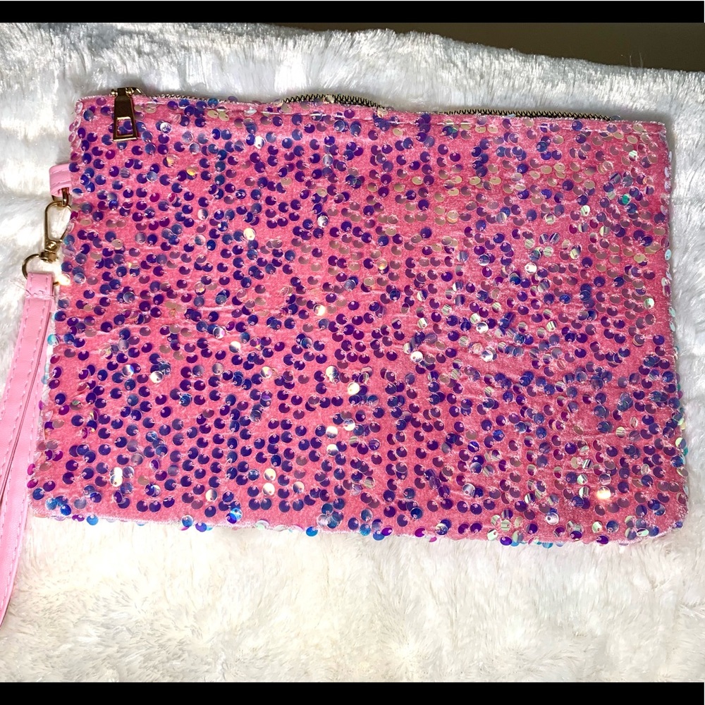 Pink Sequin Handbag/Purse